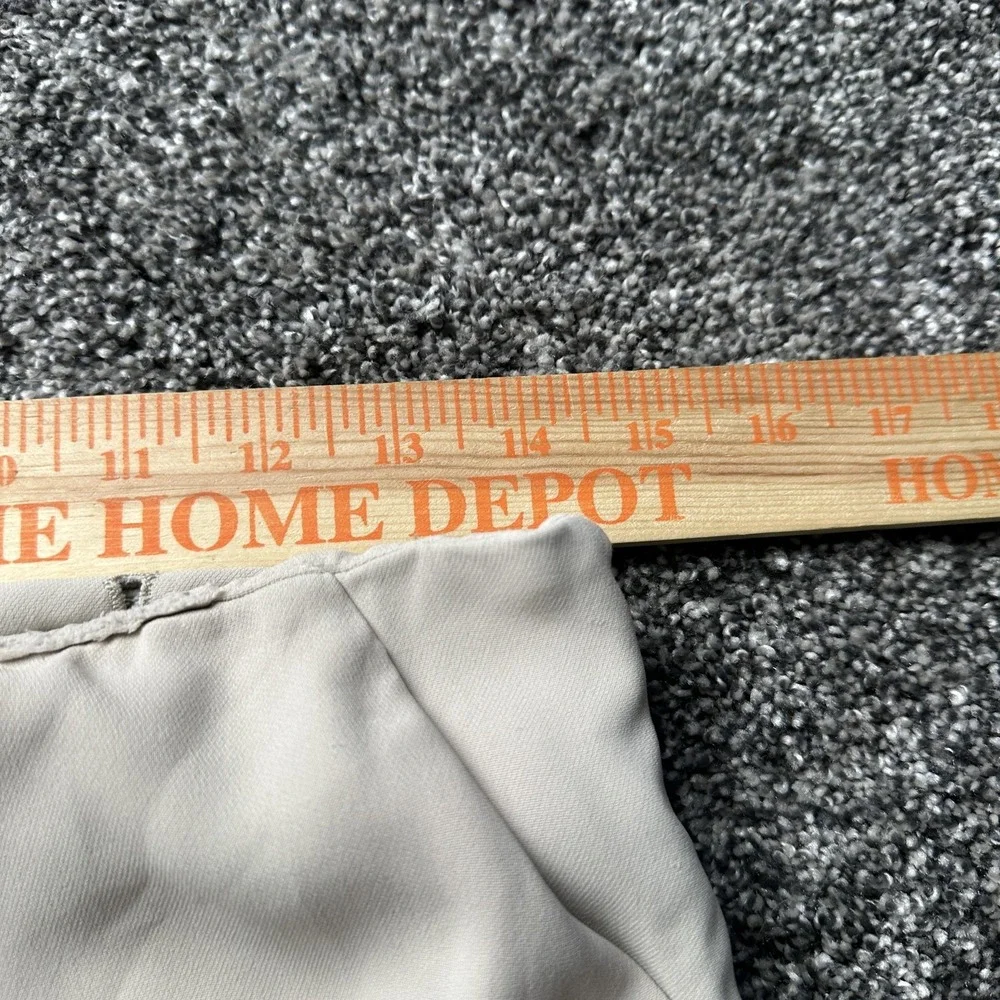 Giorgio Armani Dress Pants Womens 44 Beige Crepe Lined Relaxed Leg Italy Career - Picture 9 of 15